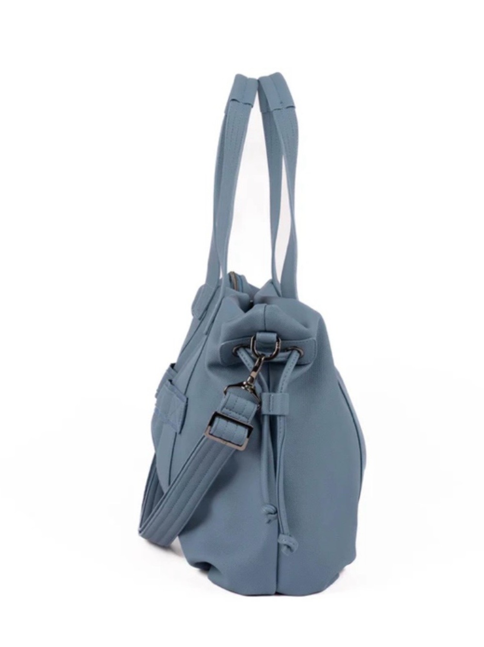 Lug PIPER VL Denim Drift Blue Tote Weekender Carryon with Crossbody Strap NWT - Picture 3 of 9